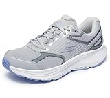 Skechers Go Run Consistent 2.0 Advantage - Tenis para Mujer, Gris/Lavanda, 25.5 cm