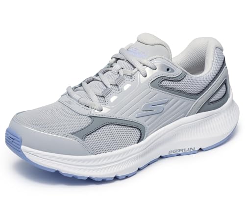 Skechers Go Run Consistent 2.0 Advantage, Scarpe da Ginnastica Donna, Grigio Lavanda, 38 EU Larga