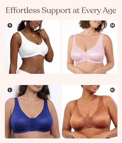 Image of Carole Martin Full-Freedom Comfort Front Closure Bra for Women, Wireless