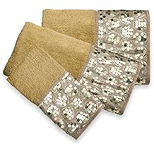 Popular Bath Bath Towels, Sinatra Collection, 3-Piece Set, Champagne