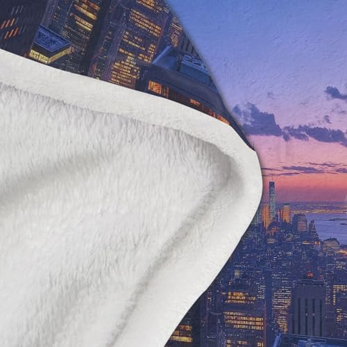 Couverture 150x200 bleu violet flanelle imprimée lit toutes saisons - 8