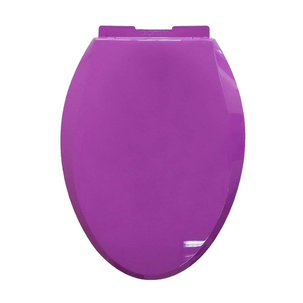 Siège de toilette universel à fermeture en douceur et fixation fixe de salle de bain