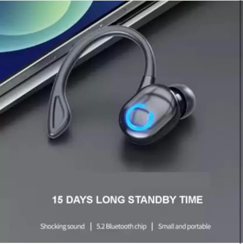 Image of Wireless Single Ear Headset | Bluetooth Earhook Earbud |Clear Calls | Comfortable Secure Fit | Driving Office Business Use | Lightweight Design | Long Battery Performance