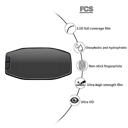 Image of FCS Thermoplastic Polyurethane 9H Anti-Shock Edge-To-Edge Screen Protector Guard Compatible For Suzuki Access 125 Navigation System| Enhanced Display Protection,Matte Screen Protector