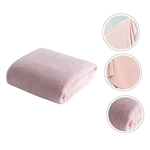Drap de bain douce et légère rose peignoir absorbant - 8