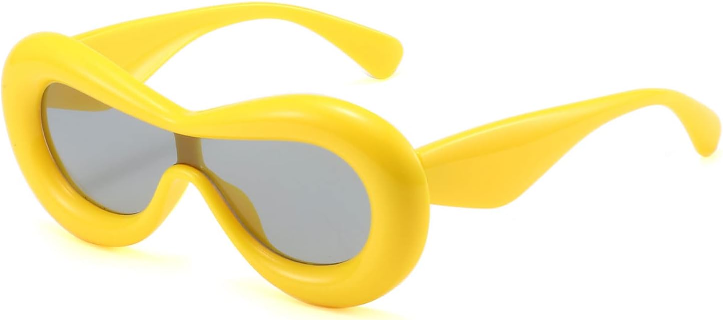 YAMEIZETrendy Lip Oval Cat Eye - Sonnenbrille fr Frauen Mnner Stilvoll Oversized Thick Lip Shaped Frame Lustig Party Shopping