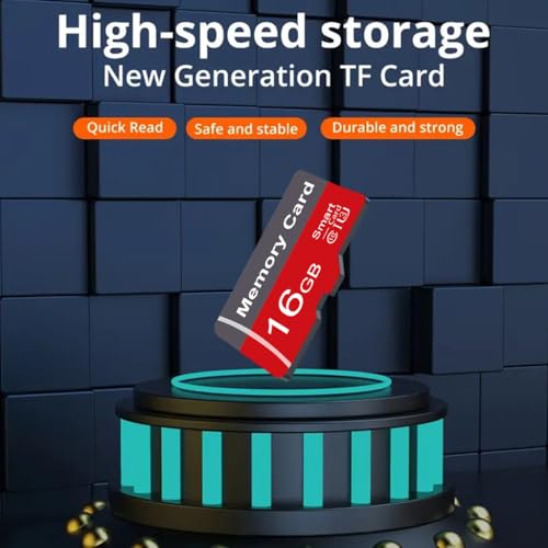 Image of 2 Pack Memory Card 16GB with Adapter, High Speed TF Card, UHS-I C10 A1 Memory TF Card for Tablet /Mobile Phone /Camera /Car Audio /Game Console (16, GB)