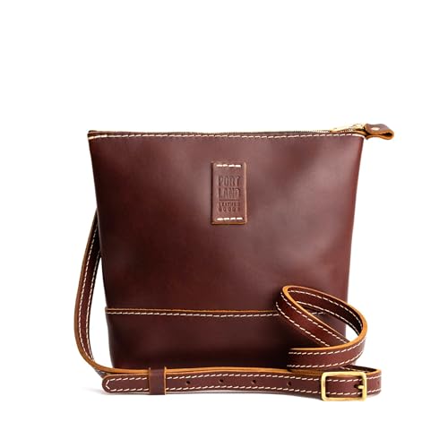 Portland Leather Festival Bag Crossbody Purse Cognac