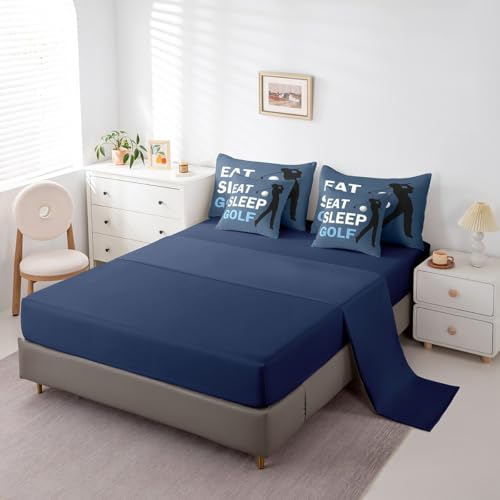 Image of Feelyou Golf Bedding Set Twin Size 7 Piece for Kids Women Men
