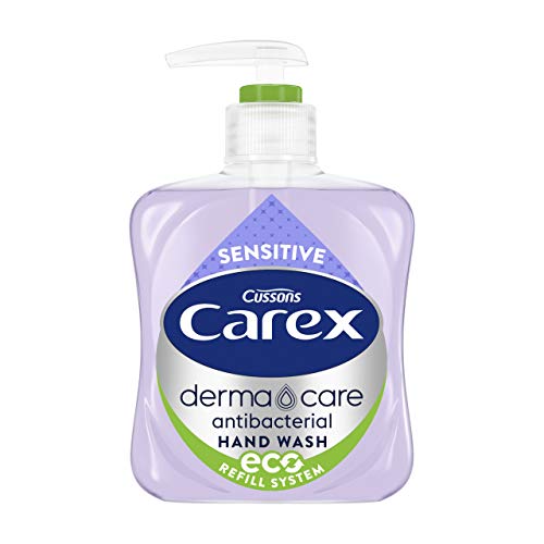 Jabón líquido antibacteriano sensible Carex Dermacare (333 ml x 6 botellas)