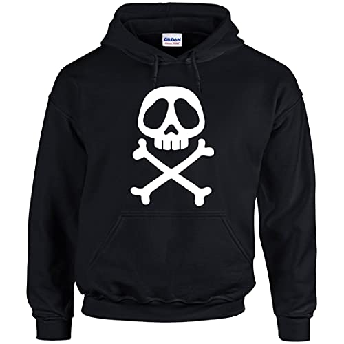 FUNNY SHIRT Sweat à Capuche Albator Skull - Vintage Manga (XL)