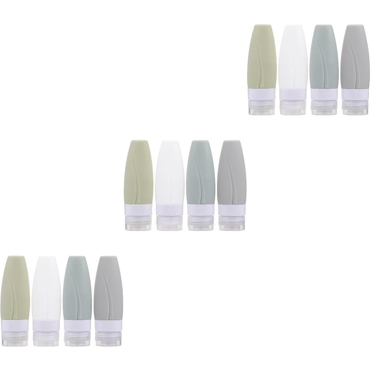 FRCOLOR 3 Set Di Bottiglie Vuote Da Viaggio Per Lozione Pompa Per Flaconi Da Viaggio Per Shampoo E Sapone Contenitore Portatile 4 Pezzi * 3