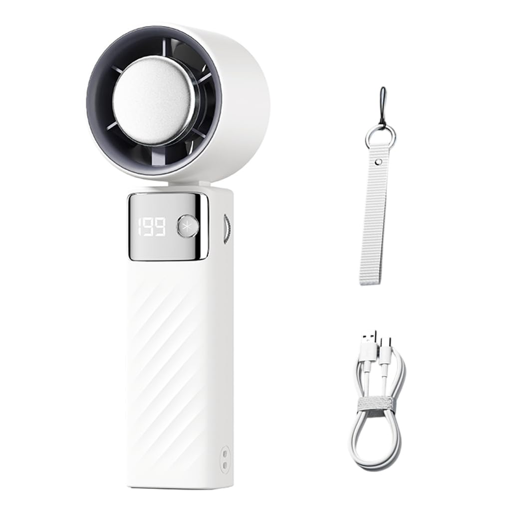 Ventilateur miniature portable à refroidissement réglable et écran LED