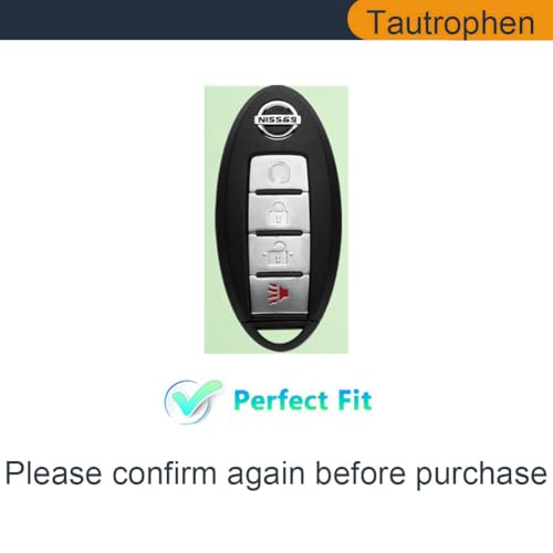 Image of Key Fob Cover Fit for Nissan Altima Rogue Sentra Pathfinder Frontier Maxima Titan Armada Versa Smart Key