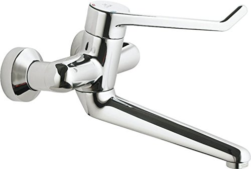 Ideal Standard B8316AA Wand-Waschtisch-Sicherheitsarmatur Plus Auslauf 200mm,Nicht absperrbare S-Anschluesse