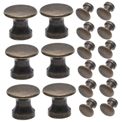 DIYEAH 20 Piezas Tiradores Vintage para Muebles Pomos Redondos de Aleación Resistentes Tiradores Clásicos para Armarios y Roperos con Estilo Retro