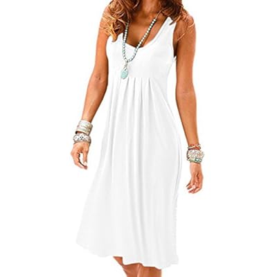 plain white cotton dress