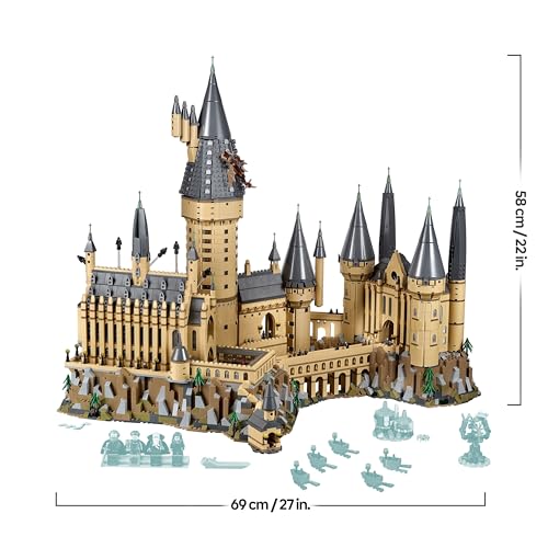 LEGO Harry Potter Castello di Hogwarts, Gioco da Costruire per Ragazzi, Ragazze e Adulti, Modello da Esposizione e da Collezione, Include 4 minifiguree, 27 Micro-Personaggi ed Elementi Iconici 71043 - Immagine 2