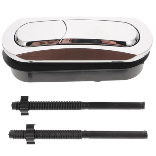 PENIKOKO トイレ水洗タンク用製二重洗浄ボタン 抽水マーク付き簡単操作 交換用押しボタン 高耐久設計 ロッドトイレ部品修理用