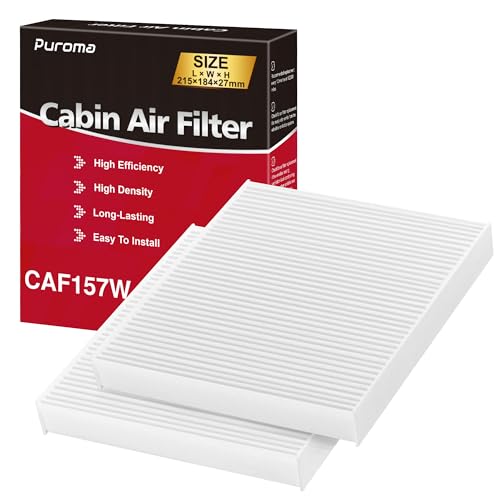 Puroma Cabin Air Filter, Replacement for CP157, CF12157, Compatible with Subaru, Toyota Camry, RAV4, Highlander, Corolla, Sienna, Pruis, Venza and Avalon, Lexus, Mazda