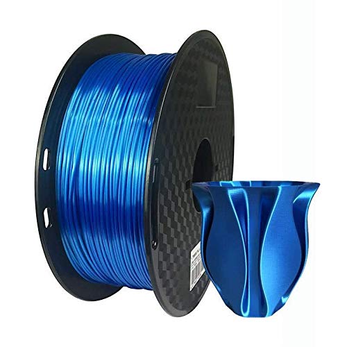 NO LOGO WSF-3D Prints, 1pc Soie Pourpre PLA Filament 1.75mm 500g 3D Printer Filament Silky Service 3D Pen Impression Réciproques métallique Accessoires Pla (Couleur : Silk Sapphire Blue)