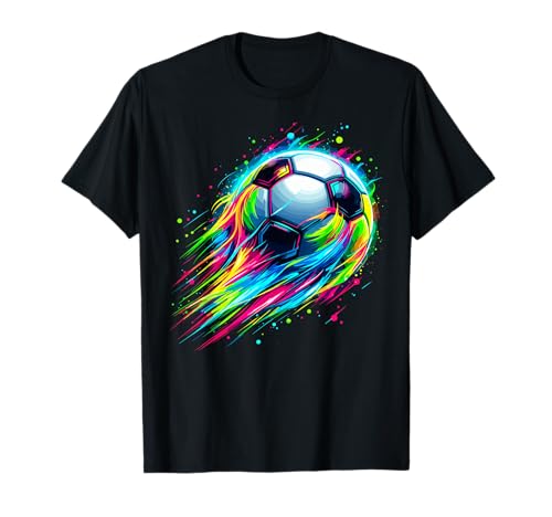 Soccer Colorful Tie Dye Soccer Ball T-Shirt