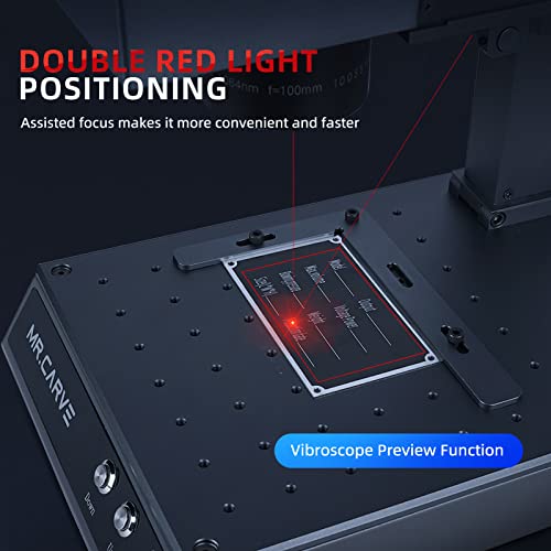 Mr.carve M1 Fiber Pro Laser Marking Machine,Laser Engraver Engraving Machine For All-Metals&Jewelry&Plastics(70Mm*70Mm), 2 In 1 Industrial Grade & Craft Grade Suitable For Factory Home Engraving #TOP3
