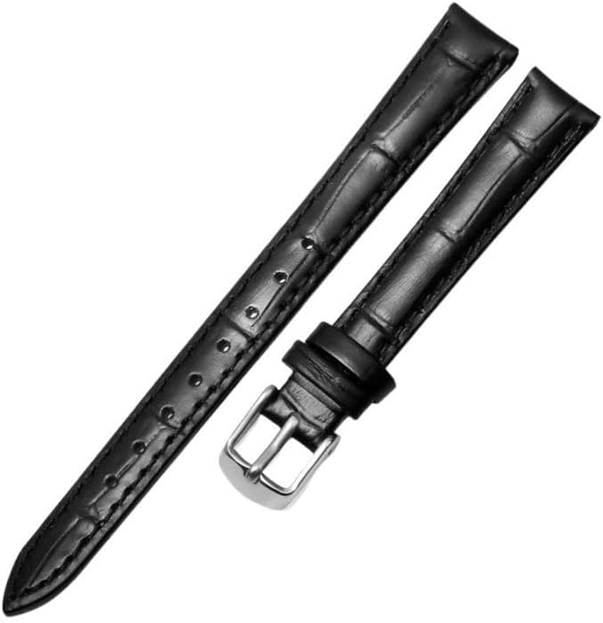 Genuine Leather Watchband For Longines Women Pin Buckle Strap