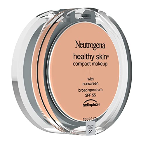 Neutrogena Healthy Skin Compact Lightweight Cream Foundation Makeup With Vitamin E Antioxidants, Non-Greasy Foundation With Broad Spectrum Spf 55, Natural Ivory 20, 0.35 Oz #TOP5