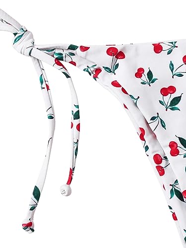 SOLY HUX Women's Bikini Sets Cherry Print Halter Triangle Tie Side Bathing Suits 2 Piece Swimsuit4