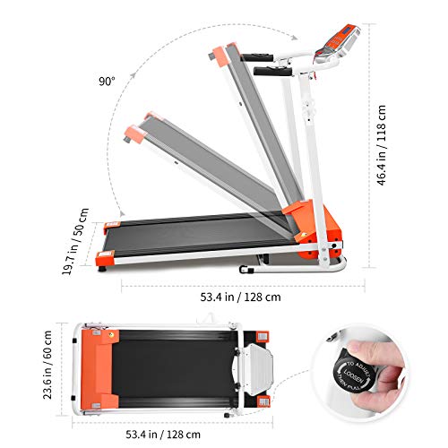 ABOOFAN Esteira elétrica motorizada BESPORTBLE 1. 5HP esteira elétrica 12 programas integrados Estei