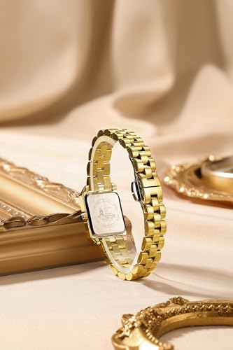 Image of London Fog Gresham Collection Watch for Women with Rectangular Dial, Crystal Hour Markers, Quartz Movement, Stainless Steel Strap and Water Resistant - LFW20002
