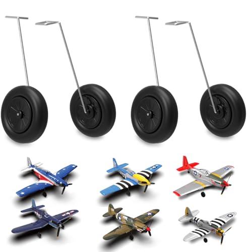LEAMBE 2 Sets Front Landing Gear for RC Plane BF109 (761-11), P40 (761-13),Spitfire (761-12),P51