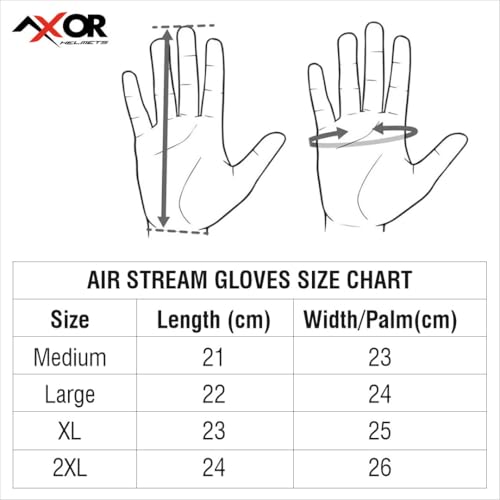 Image of Axor Airstream Riding Gloves Providing Enhanced Grip and Impact Protection with Touchscreen Functionality and an Adjustable Fit-Black Neon Green-L