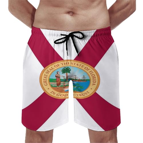 Mens California Swim Trunks, Drawstring Swim Trunks, Beach Quick Dry Swimming Shorts