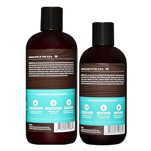 Dr. Squatch Men's Natural Hair Bundle - Coconut Castaway Shampoo & Conditioner