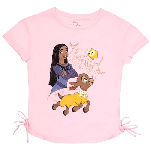 Disney Wish Movie Girls 2-Pack Short Sleeve T-Shirt Bundle Set for Kids4