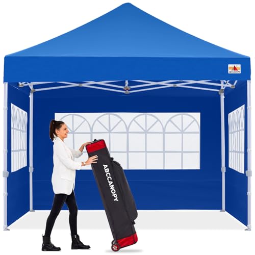 Image of ABCCANOPY Pop up Canopy Tent with Elegant Church Window 8X8,Royal Blue