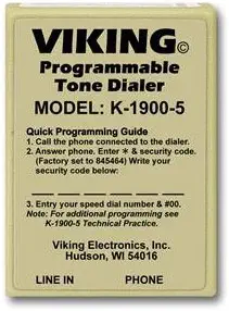 Viking K-1900-5 Hot Dialer