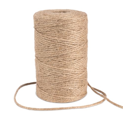 StiVerse Garden Twine, 394 Feet 2mm Jute Twine, Baling Plant String for Climbing Plants,Tomatoes, Crafting Floristry 120-meter Natural Hemp Rope, 2mm