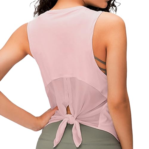 ATRACTIVOLL Camiseta de Tirantes Deportiva Mujer, Camiseta sin Mangas de Fitness, Racerback Mesh Ligera Transpirables Deportivo Tank Top para Gimnasia Yoga Corriendo Atléticas