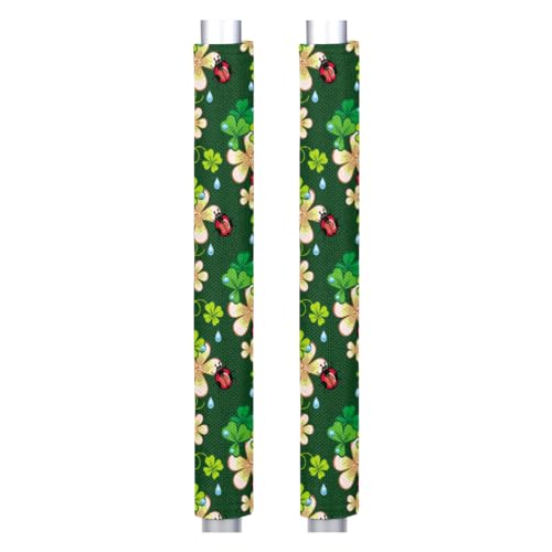 Pardick Christmas Snowflake Check Refrigerator Door Handle Covers Set of 2 Washable Fridge Dishwasher Oven Mocrowave Door Decor Protector Handle Cover Keep Your Kitchen Appliance Clean