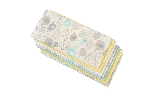 Image of Deyzi Washcloths, 100% Cotton Ultra Soft Absorbent Wipes, Newborn Face Towel, Pack of 7, Reusable Quick Dry Baby Wipes for Sensitive Skin, 7 x 7 inches (Multi Color), Uni10