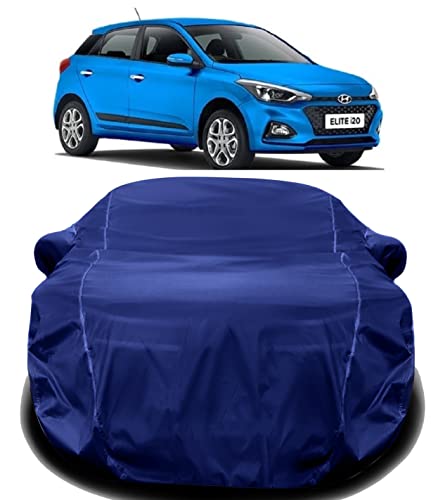 Image of AUCTIMO i20 Active Car Cover Waterproof / i20 Active Car Cover with Triple Stitched Fully Elastic Ultra Surface Body Protection (Navy Look)