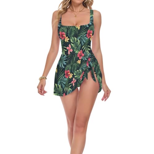 Maillot de bain push-up pour sculpter la silhouette à fleurs rouges - 5