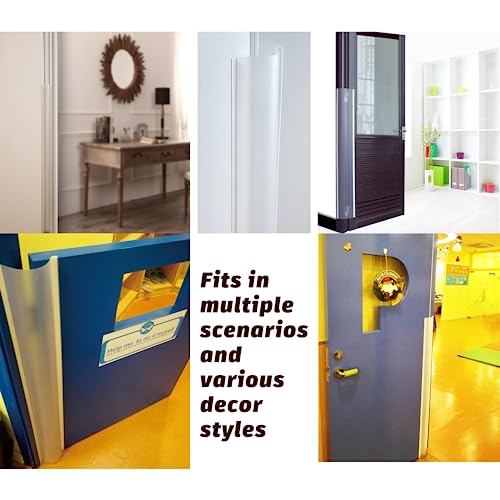 Image of 2PCS Baby Proofing Door Finger Pinch Protector Clear Door Jam Shield for Child Safety Finger Pinch Guard Hinge Protectors for Kids