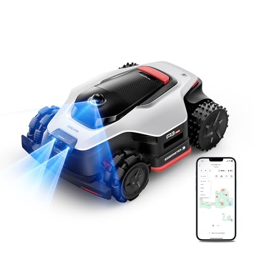[All-Terrain Wire-Free] DREAME A3 AWD 1000 Robot Lawn Mower, 360° 3D LiDAR & AI Dual Vision Smart Robotic Mower for 0.25 Acre, 80% Slopes & 45min Fast Charge for Homeowners with Large/Steep Lawns
