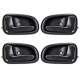 LCWRGS 4Pcs Interior Inside Door Handles Replacement for 1993 1994 1995 1996 1997 Toyota Corolla Geo Prizm, Inner Door Handle Front/Rear Driver & Passenger Side - Black