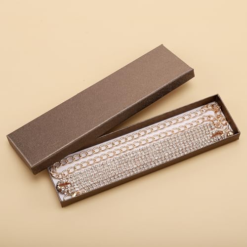 CHIC DIARY Rhinestone Belts for Women Sparkly Diamond Belts Silver Bling Waist Dress Belt Fashion Glitter Chain Wedding Belt4