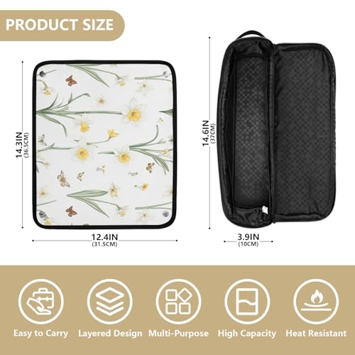 Organizador y Mat de Calor para Herramientas de Cabello 2 en 1 miniatura 4